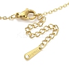 Ion Plating(IP) 304 Stainless Steel Pendant Necklaces for Women NJEW-B080-13G-3