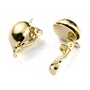 Brass Clip-on Earring Findings X-KK-O131-03G-A-2
