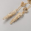 Alloy Flower Bracelet with Finger Nails Tip Claw BJEW-WH0020-66KCG-2