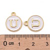 Golden Plated Alloy Charms X-ENAM-S118-01U-3