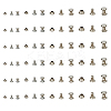 400 Sets 4 Styles Iron Rivets IFIN-FH0001-80-1