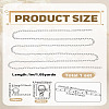 DIY 304 Stainless Steel Heart Link Chain Bracelet & Necklaces Making Kits DIY-LP0004-57-2