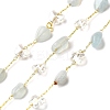 Handmade Nuggets Natural Aquamarine Beaded Chains CHC-F020-08G-02-1