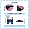 4Bags Eye & Mouth Wool Needle Felting Decoration DIY-PH0031-14A-4