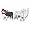 Rack Plating Alloy Enamel Pendants PALLOY-T075-161-2