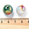 Christmas Theme UV Plating Acrylic Beads OACR-M022-02-3