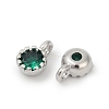 Brass Pave Cubic Zirconia Pendants KK-H204-03P-06-2