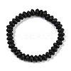 Natural Lava Rock Beaded Stretch Bracelets for Men Women BJEW-G727-01G-1