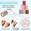 6Rolls 6 Colors Polyester Metallic Thread OCOR-TA0002-82A-4