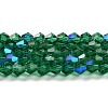 Transparent Electroplate Glass Beads Strands EGLA-A039-T4mm-L10-1