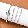 Tarnish Resistant Trendy Unisex 304 Stainless Steel Cable Chain Necklaces NJEW-L043-16P-4