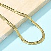 304 Stainless Steel Herringbone Chain Bracelets for Women LS-BJEW-U019-04G-06-2