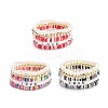 Handmade Polymer Clay Heishi Beads Stretch Bracelets Set BJEW-JB07401-1