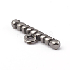 Non-Tarnish 304 Stainless Steel Toggle Clasps Parts STAS-D170-02P-2