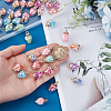 64Pcs 8 Colors Glass Pendants GGLA-GA0001-07A-3
