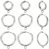 12Pcs 3 Style 201 Stainless Steel Huggie Hoop Earring Findings STAS-BBC0004-91P-1