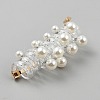 TPU & Zinc Alloy Rose Flower Braided Phone Cord Hair Ties OHAR-WH0014-09A-2