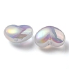 UV Plating Rainbow Iridescent Imitation Jelly Acrylic Beads OACR-C007-08D-2