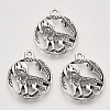 Tibetan Style Alloy Howling Wolf Pendants LS-X-TIBEP-T009-07AS-RS-1