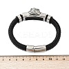Braided Microfiber Leather Cord Bracelets BJEW-D304-19AS-01-3