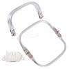 Zinc Alloy Tube Bag Flex Frames DIY-WH0581-47A-1