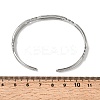 304 Stainless Steel Cuff Bangles for Women LS-BJEW-H635-02P-3