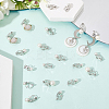 24Pcs 4 Styles 304 Stainless Steel Clip-on Earring Findings with Imitation Pearl Plastic Beaded STAS-SC0010-46B-3