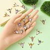 20Pcs 10 Styles Printed Alloy Pendants ENAM-YW0003-86-4