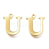 PVD Vacuum Plating  304 Stainless Steel Charms STAS-H112-U-G-1
