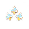 Autumn Theme Alloy Enamel Charms ENAM-S115-143D-1