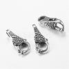 Tibetan Style Alloy Lobster Claw Clasps X-TIBE-T002-26AS-NR-1