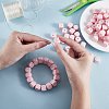 20Pcs Pink Cube Letter Silicone Beads 12x12x12mm Square Dice Alphabet Beads with 2mm Hole Spacer Loose Letter Beads for Bracelet Necklace Jewelry Making JX435R-5
