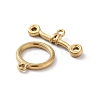 Ion Plating(IP) 304 Stainless Steel Ring Toggle Clasps STAS-A092-09C-G-2