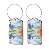 PU Leather Luggage Tags AJEW-WH0317-44A-1