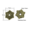 Tibetan Style Caps TIBEB-Q022-AB-FF-1