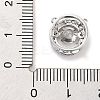 Brass Micro Pave Clear Cubic Zirconia Pendants ZIRC-L104-002P-3