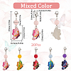 20Pcs Butterfly Alloy Enamel Locking Stitch Markers HJEW-SC0001-52-2