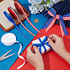 4 Styles Polyester Grosgrain Ribbon & Striped Ribbon OCOR-PH0004-64-3
