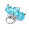 16Pcs Glass Pendants PALLOY-JF03189-5