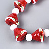 Christmas Theme Handmade Lampwork Beads Strands LAMP-N028-18B-3