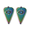 Ion Plating(IP) 304 Stainless Steel Pendant Cabochon Settings STAS-I694-14MC-2