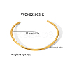 Simple 304 Stainless Steel Round Cuff Choker Necklaces Fashion Jewelry for Women RC6869-5-2