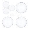 6Pcs 2 Style Door Knob Wall Shield Transparent Round Soft Rubber Wall Protector AJEW-OC0002-22-1