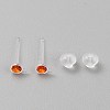 Resin Stud Earring Finding RESI-WH20001-08F-1