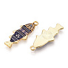 Alloy Enamel Pendants FIND-C037-16G-04-1-1