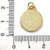 Brass Micro Pave Cubic Zirconia Pendants KK-K339-03B-G-3