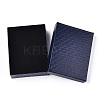 Rhombus Textured Cardboard Jewelry Boxes CBOX-T006-01H-1