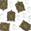 DIY Rectangle Pendant Making Kits DIY-FS0009-38-2