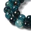 Dyed & Heated Natural Dragon Veins Agate Beads Strands G-P539-A01-28-4