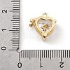 Brass Micro Pave Cubic Zirconia Pendants KK-K371-40B-G-3